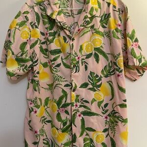 Tropical Print Men's Shirt